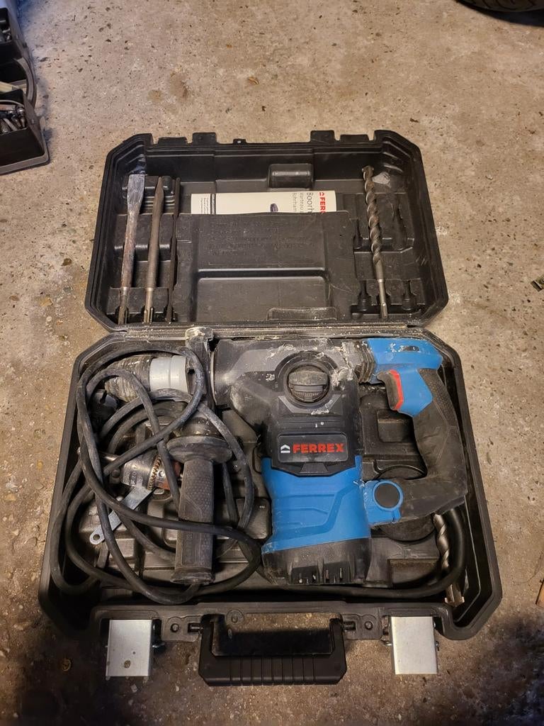Ferrex klopboor, Ophalen, Gebruikt