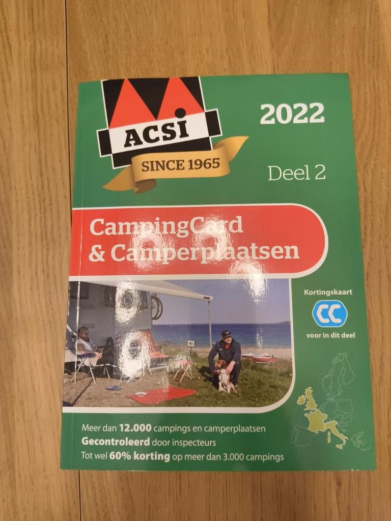 ACSI - CampingCard & Camperplaatsen 2022 deel 2, Boeken, Reisgidsen, Verzenden, ACSI, Europa, Zo goed als nieuw