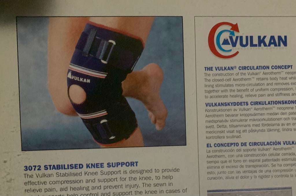 Kniesteun met balein met Vilkan-circulatieclncept. Maat: M., Diversen, Verpleegmiddelen, Ophalen, Gebruikt