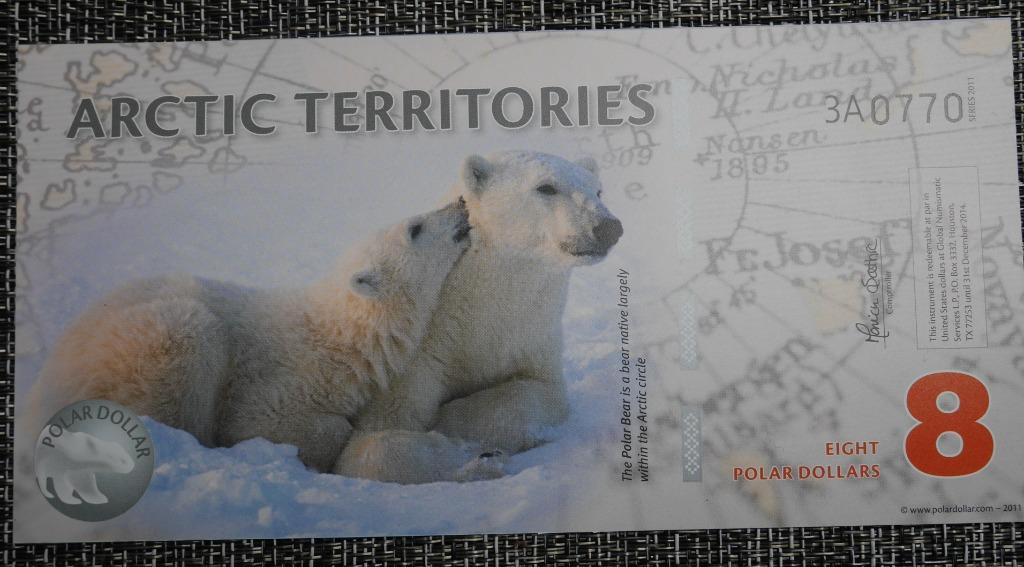 Billet Arctic Territories 2011 UNC Polymère, Timbres & Monnaies, Billets de banque | Océanie, Envoi, Billets en vrac