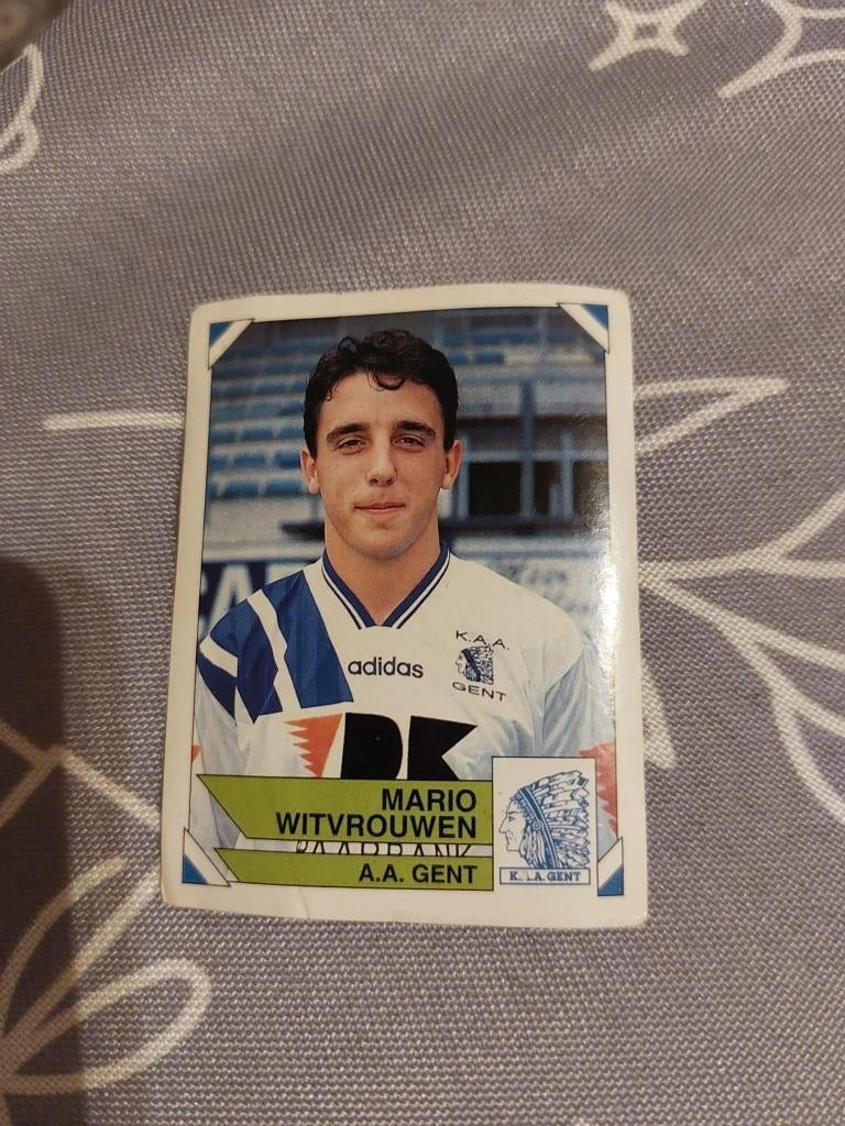 Panini / Sticker / Mario Witvrouwen / AA Gent / Football '95, Collections, Envoi, Affiche, Image ou Autocollant