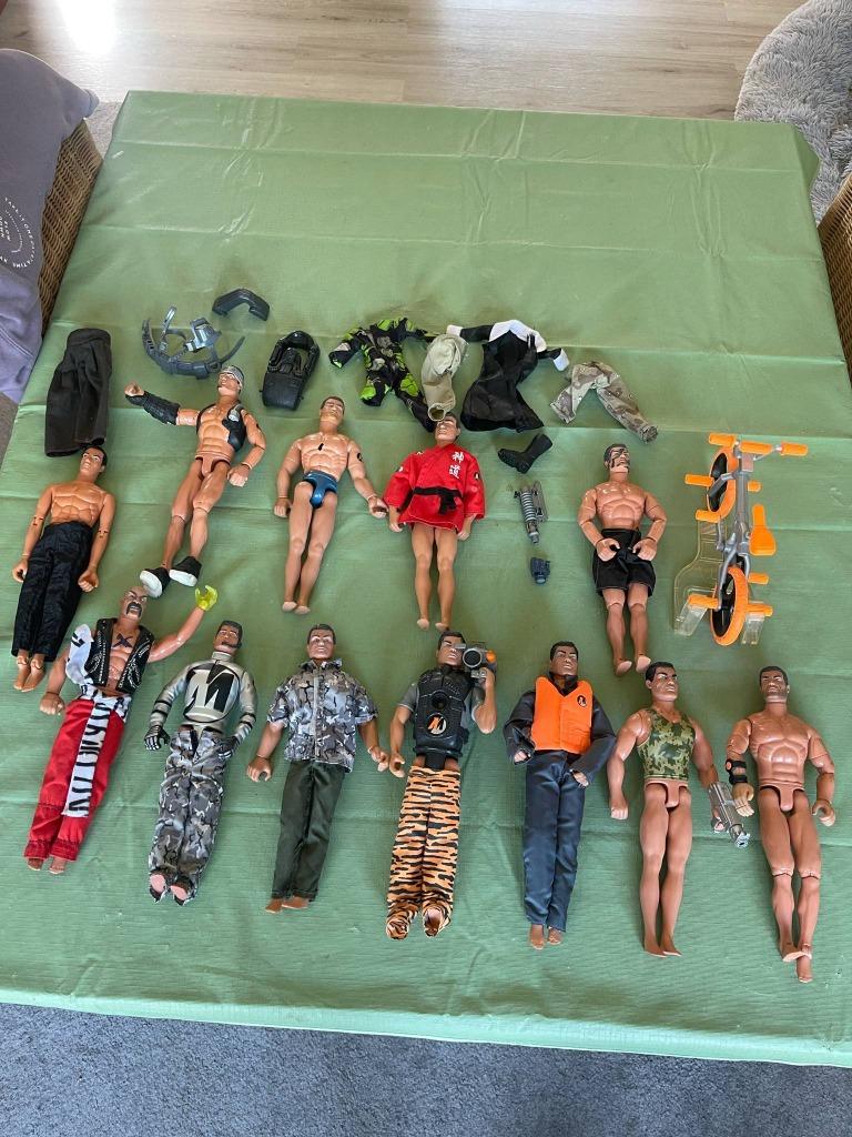 Action men figuren van 1992 tot 2002 12 stuks vintage, Enlèvement ou Envoi, Utilisé, Poupée