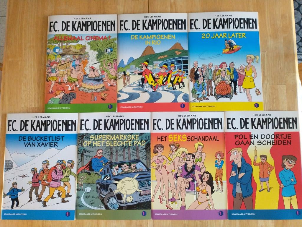 Stripreeks, FC De Kampioenen, Ophalen