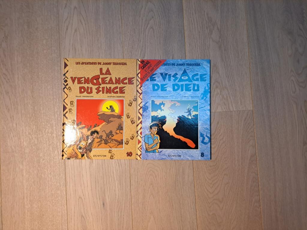 Lot de 2 BD Les aventures de Jimmy Tousseul (Tomes 8, 10), Livres, BD, Plusieurs BD, Enlèvement, Comme neuf, Desberg