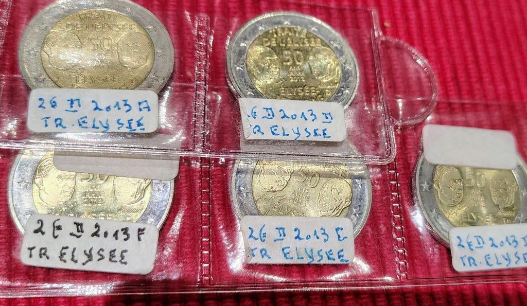 piece 2 euros Traité de l'Élysée 2013, Enlèvement ou Envoi, Belgique, 2 euros