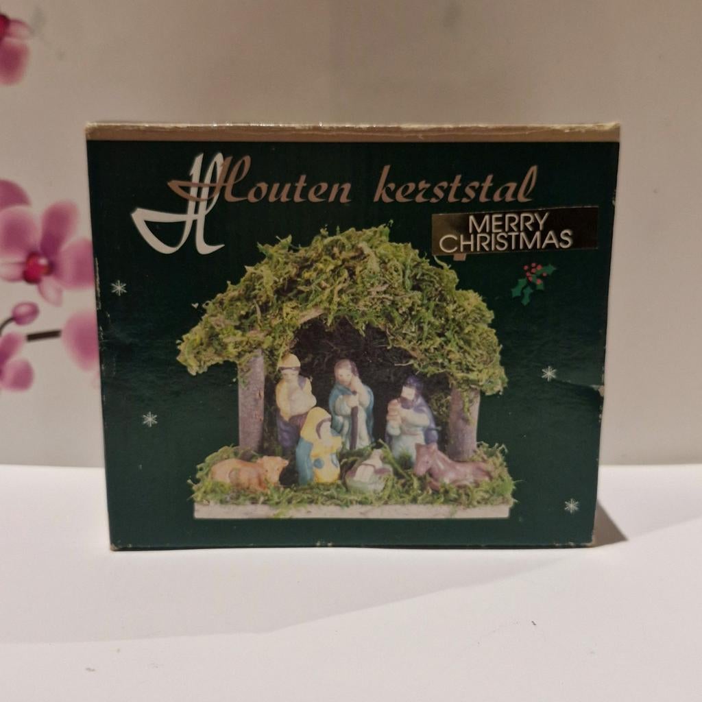 🎄 Houten Kerststal, Ophalen of Verzenden, Nieuw