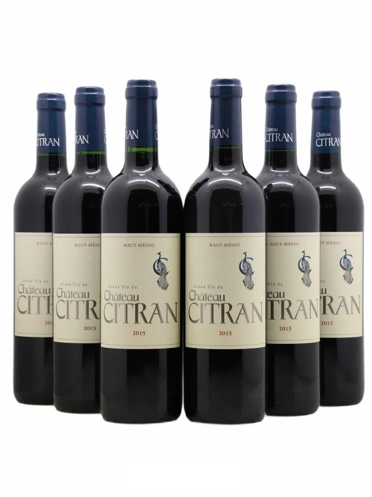 Haut Médoc Château Citran 2015 (lot de 6 bouteilles), Collections, Vins, Neuf, Vin rouge, France, Pleine, Enlèvement ou Envoi