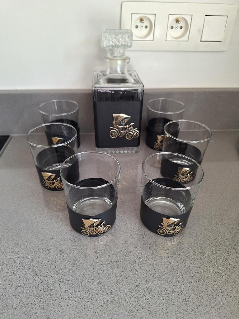 Whisky glazen met bijhorende karaf, Ophalen