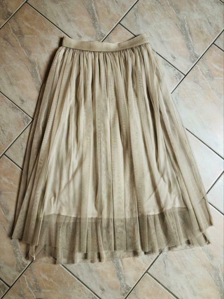Jupe en voile, Taille 38/40 (M), Terra di Siena, Beige, Comme neuf