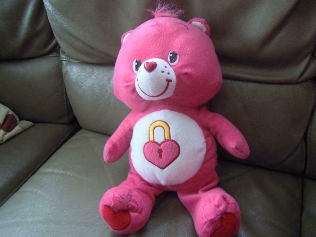 knuffel care bears roos groot (doos50), Ophalen of Verzenden, Zo goed als nieuw, Beer
