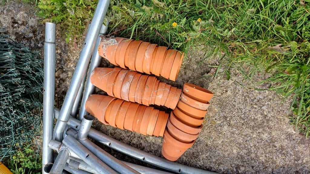 Pots en terre cuite, Enlèvement, Utilisé