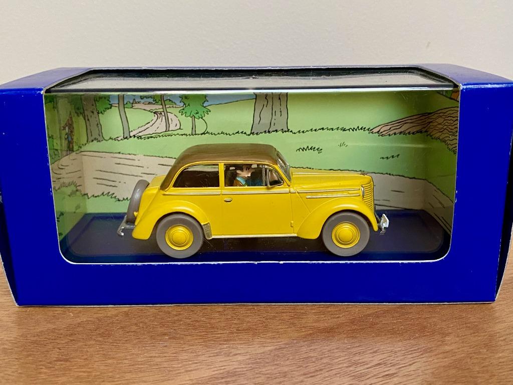 Auto Kuifje 1/43 atlas De scepter van Ottokar Opel Olympia, Verzamelen, Stripfiguren, Nieuw, Beeldje of Figuurtje, Kuifje, Ophalen of Verzenden