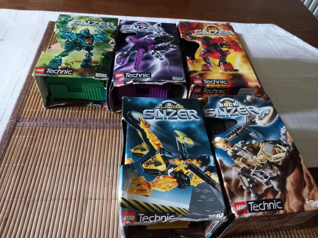 Lego Technic Slizers 8500,8504,8505,8506,8507 en posters, Ophalen of Verzenden, Zo goed als nieuw, Lego