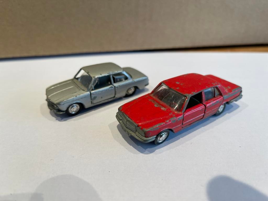 Schuco model bmw + mercedes 1/66, Ophalen of Verzenden, Zo goed als nieuw, Schuco