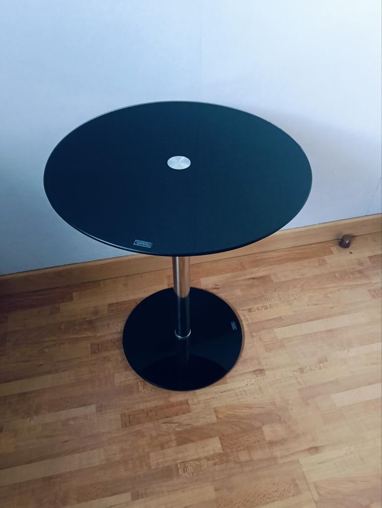 Rond glazen bijzettafeltje in perfecte staat, Ophalen of Verzenden