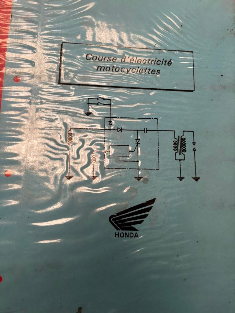Cours sur l’ « électrique» Honda, motos, Enlèvement ou Envoi, Honda