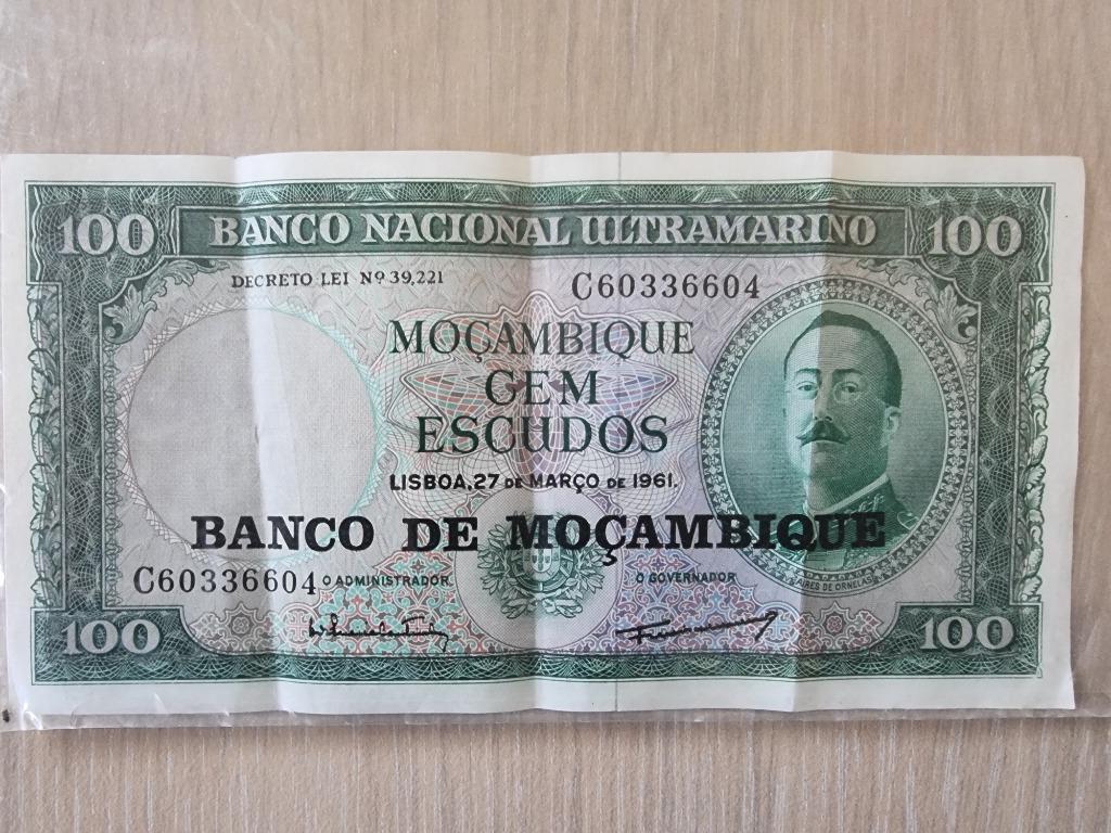 Bankbiljet Mozambique 100 Escudos, Ophalen, Overige landen, Los biljet