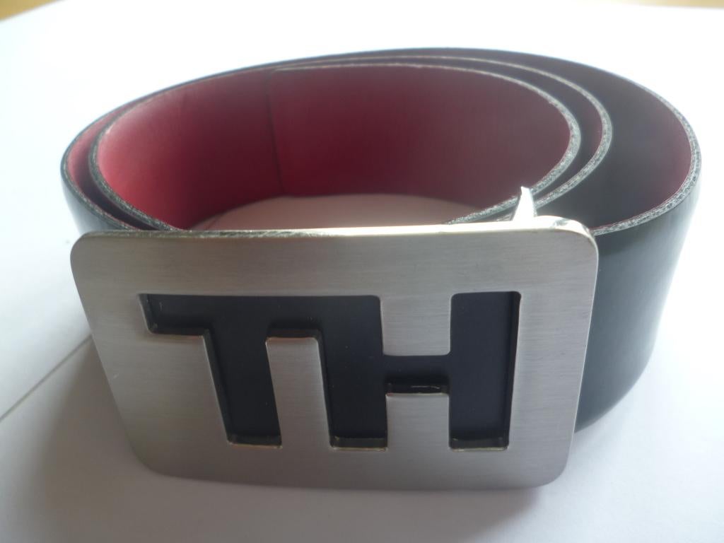Dames Broeksriem Tommy Hilfiger 70cm - donkerbruin leder, Cuir véritable, Enlèvement ou Envoi, Comme neuf, Ceinture taille