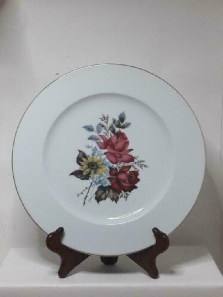 Assiette décorative Limoges - Porcelaine dorée, Enlèvement ou Envoi