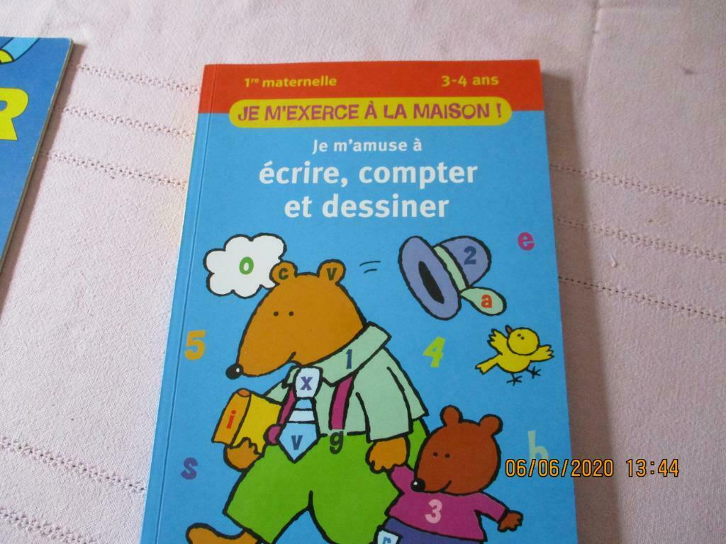 JE M'AMUSE A ECRIRE, COMPTER ET DESSINER. 3-4 ANS., Livres, Enlèvement ou Envoi, Neuf, Autres niveaux, Français