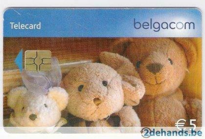 Gebruikte telefoonkaart België 5€ Knuffels, Verzamelen