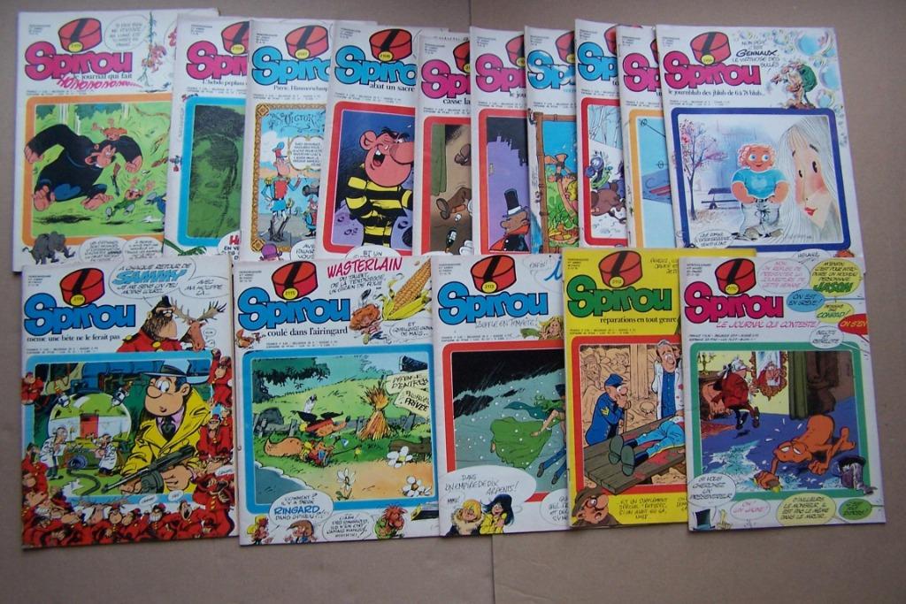 Spirou magazines du n2100 à 2117. Complets avec suppléments, Livres, Envoi, Comme neuf, Divers auteurs