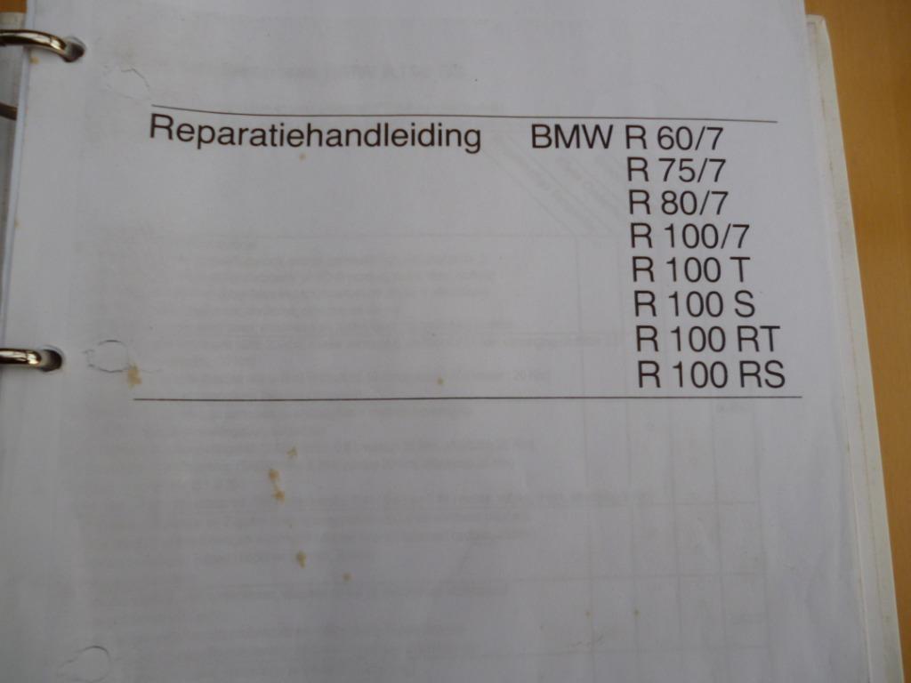 BMW reparatiehandleiding R60/7,75/7,80/7,100/7,100T,100/S,10, Motoren, Handleidingen en Instructieboekjes, Ophalen of Verzenden