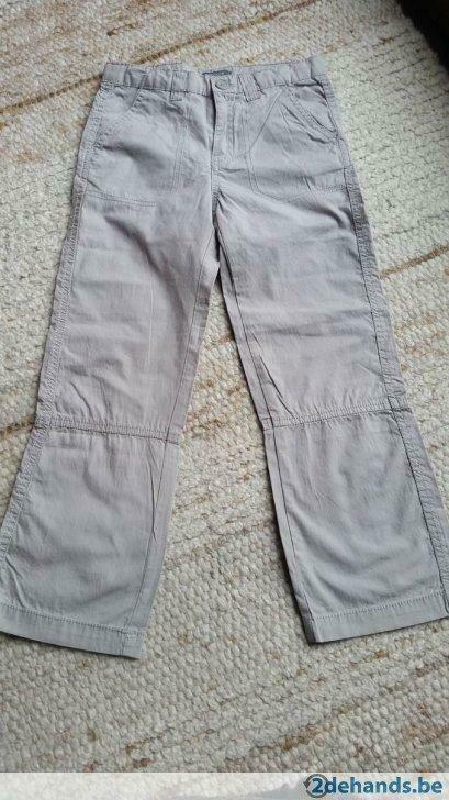 Grijs beige lange broek van katoen maat 116 --- NIEUW, Envoi, Neuf, Garçon, Pantalon