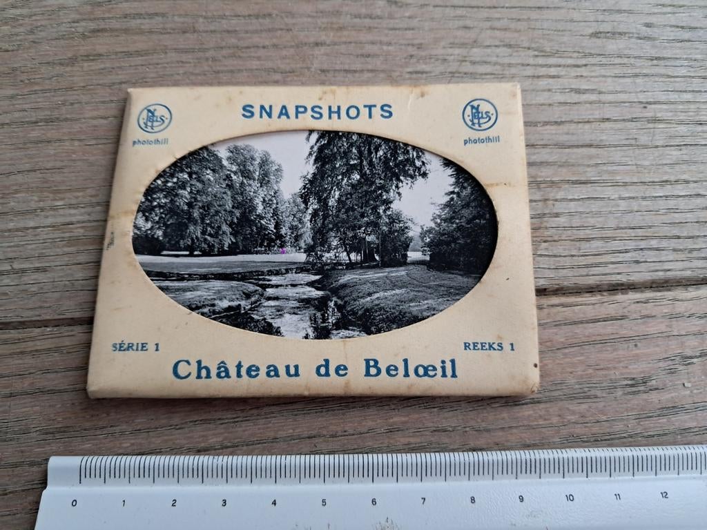 Pakje met 10 snapfoto's : kasteel van Beloeil, serie 1, Ophalen of Verzenden