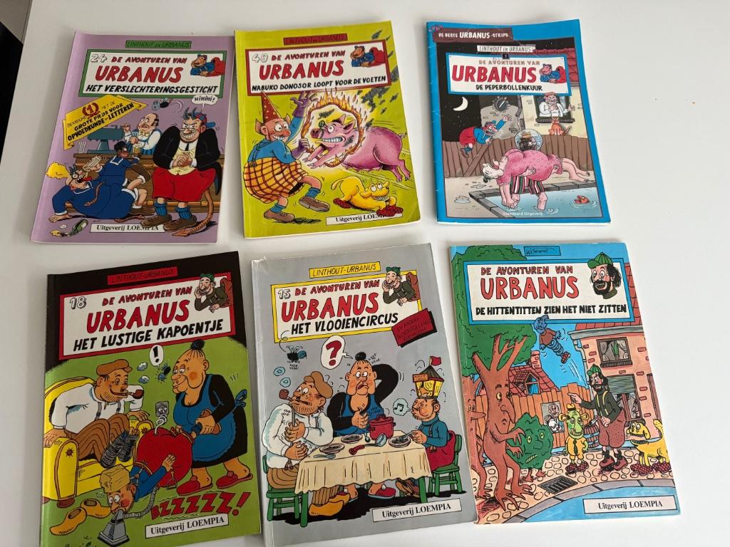 Urbanus strips 10 stuks - in goede staat - Apart of inpakket, Meerdere stripboeken, Ophalen of Verzenden, Gelezen, Urbanus