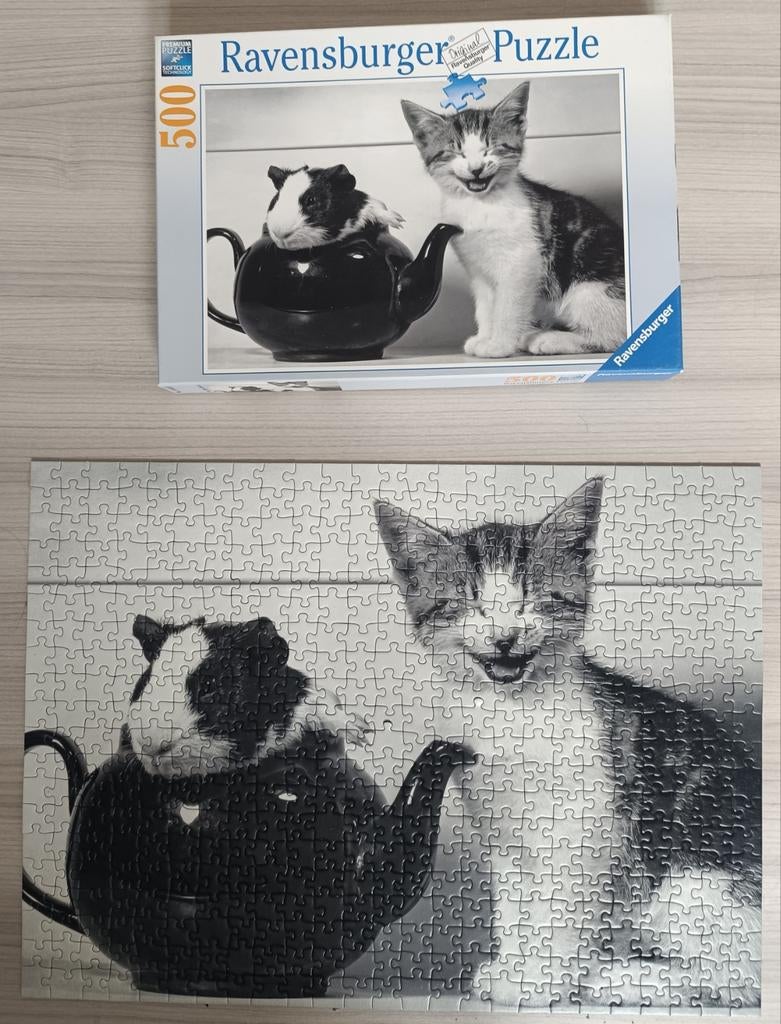 Ravensburger / Puzzle 500 pièces / Teatime!, Enlèvement ou Envoi, Comme neuf, Puzzle