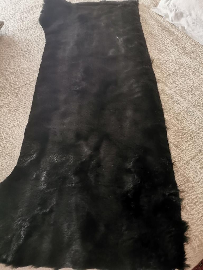 Stukje zwart nep bont, Zwart, Nieuw, Ophalen of Verzenden, 30 tot 120 cm
