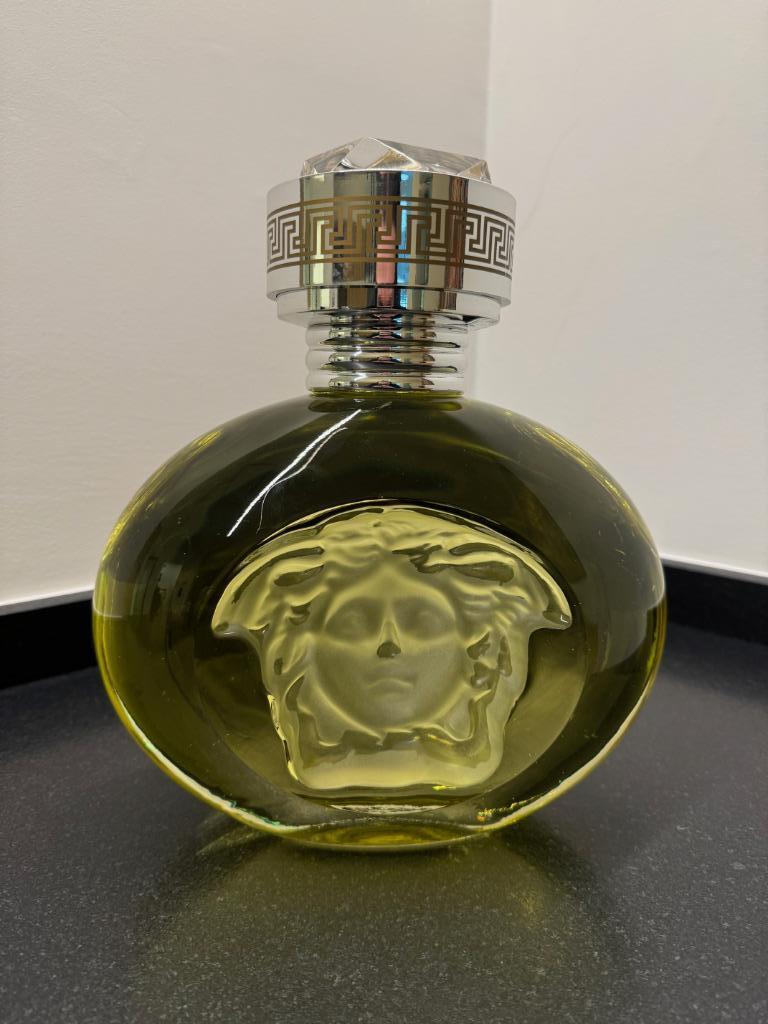 Zeldzame Grote Vintage Factice Parfum"Blond"by Versace 90's, Ophalen, Zo goed als nieuw, Parfumfles, Gevuld