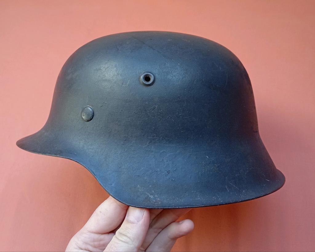 Wo2 Duitse M42 combat helm ckl66, Ophalen of Verzenden