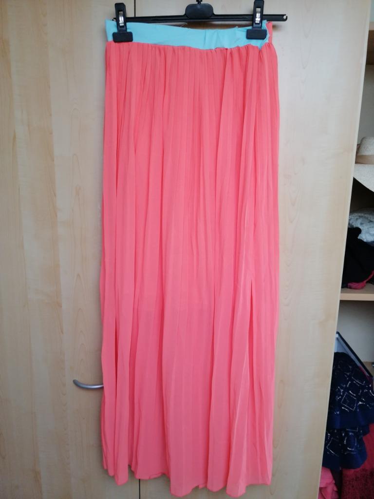 Lange Rok fluo roze maat M, Ophalen of Verzenden, Zo goed als nieuw, Maat 38/40 (M), Roze