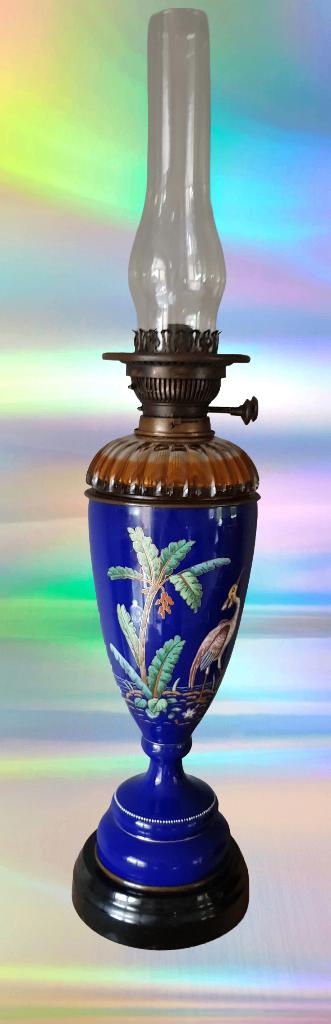 Mooie oude olielamp Hinks&Sons, Ophalen, Gebruikt