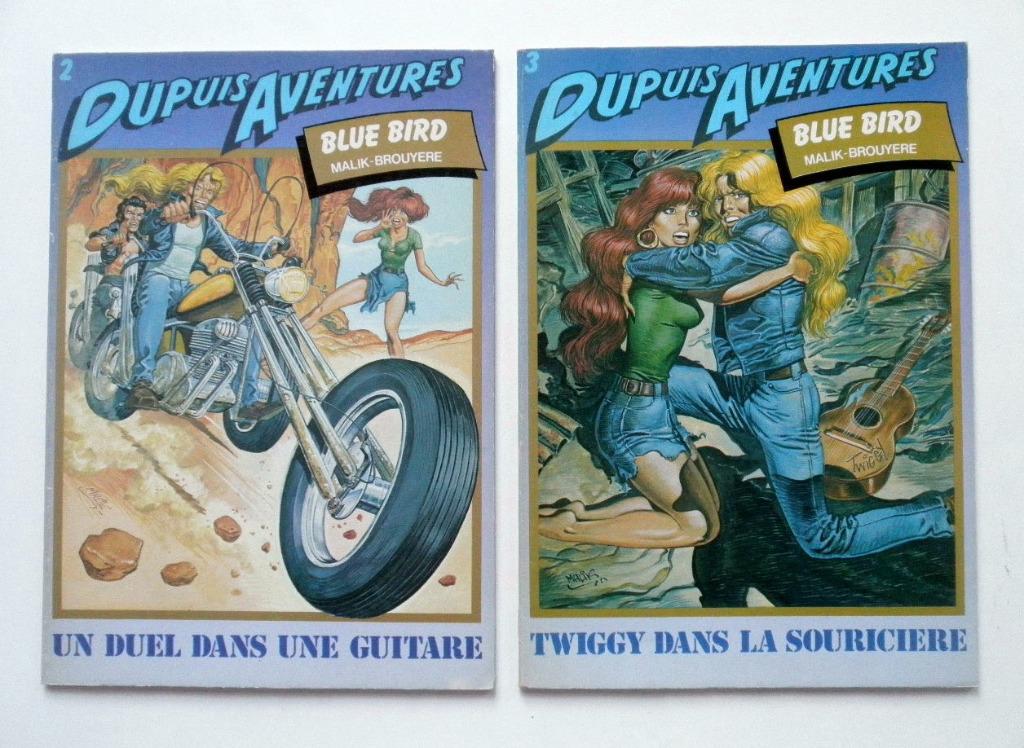 EO 1984 Blue Bird 1 + 2 brochés Malik (Archie Cash), Plusieurs BD, Utilisé, Enlèvement, Malik - Brouyère
