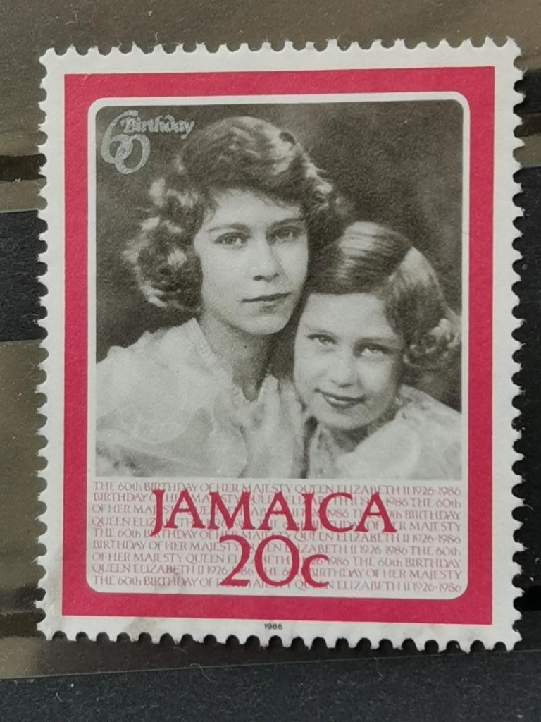 Jamaica 1986 - 60e verjaardag Queen Elisabeth, Ophalen of Verzenden, Gestempeld, Midden-Amerika