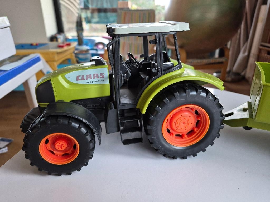 Speelgoedtractor met kar CLAAS, Kinderen en Baby's, Ophalen, Zo goed als nieuw