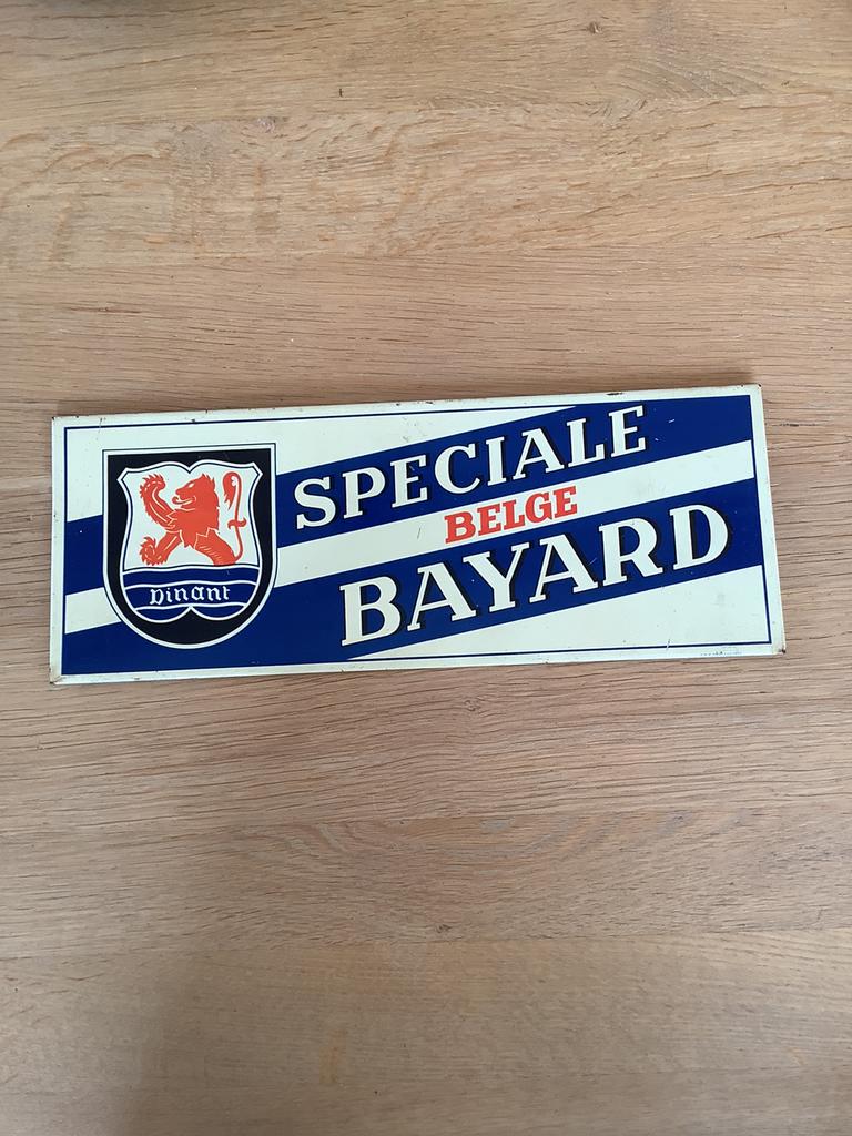Plaatwerk plaat Bayard Brasserie de Dinant, Gebruikt