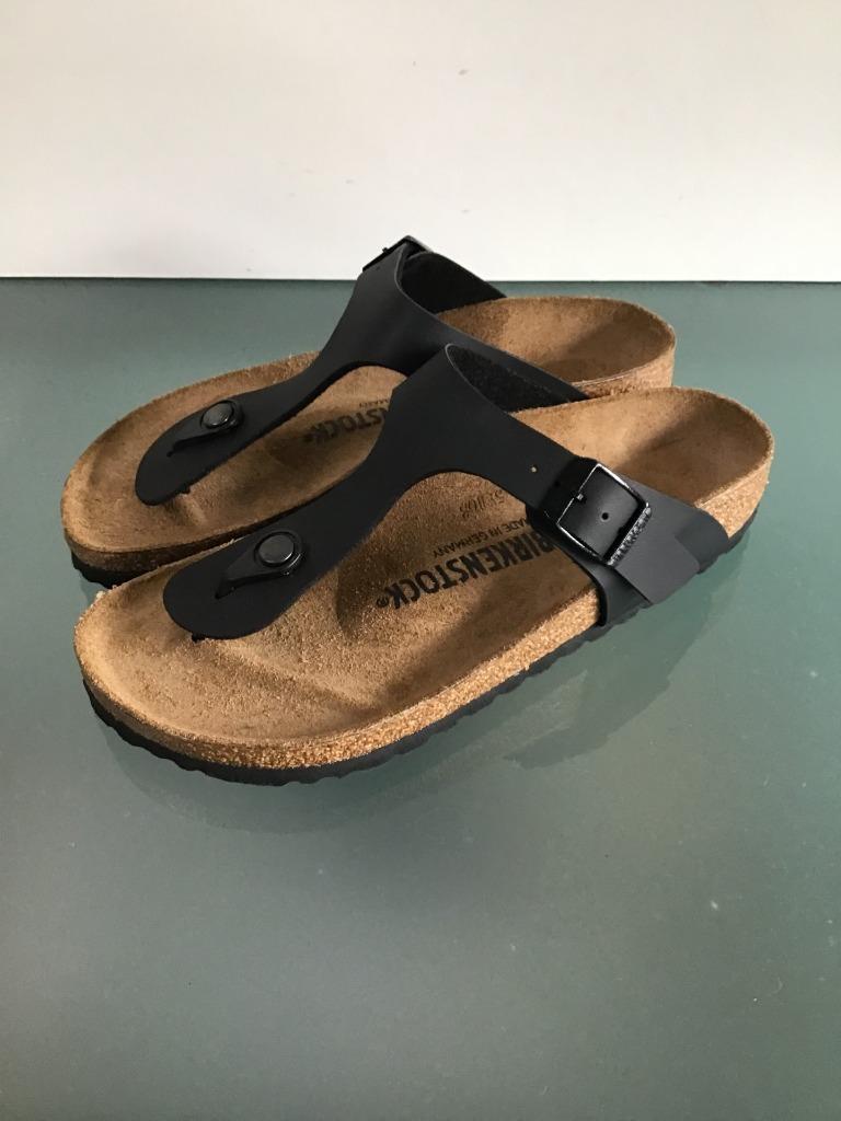 Gratis Verzenden | Birkenstock Gizeh zwarte slippers 36, Slippers, Verzenden, Zwart, Nieuw
