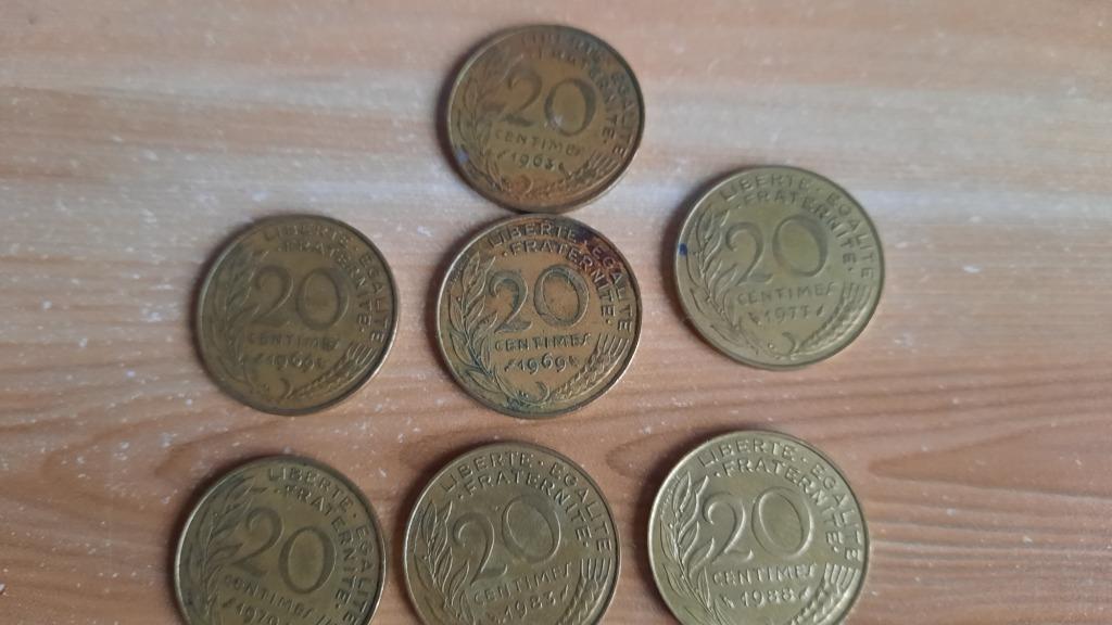Munten van 20 centime (Frankrijk), Ophalen of Verzenden, Frankrijk, 20 cent, Losse munt