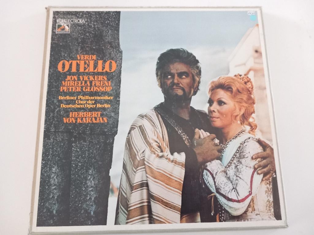 Vinyl 3LP Box Giuseppe Verdi Otello Opera Von Karajan Berlin, Enlèvement ou Envoi, 12 pouces, Opéra ou Opérette