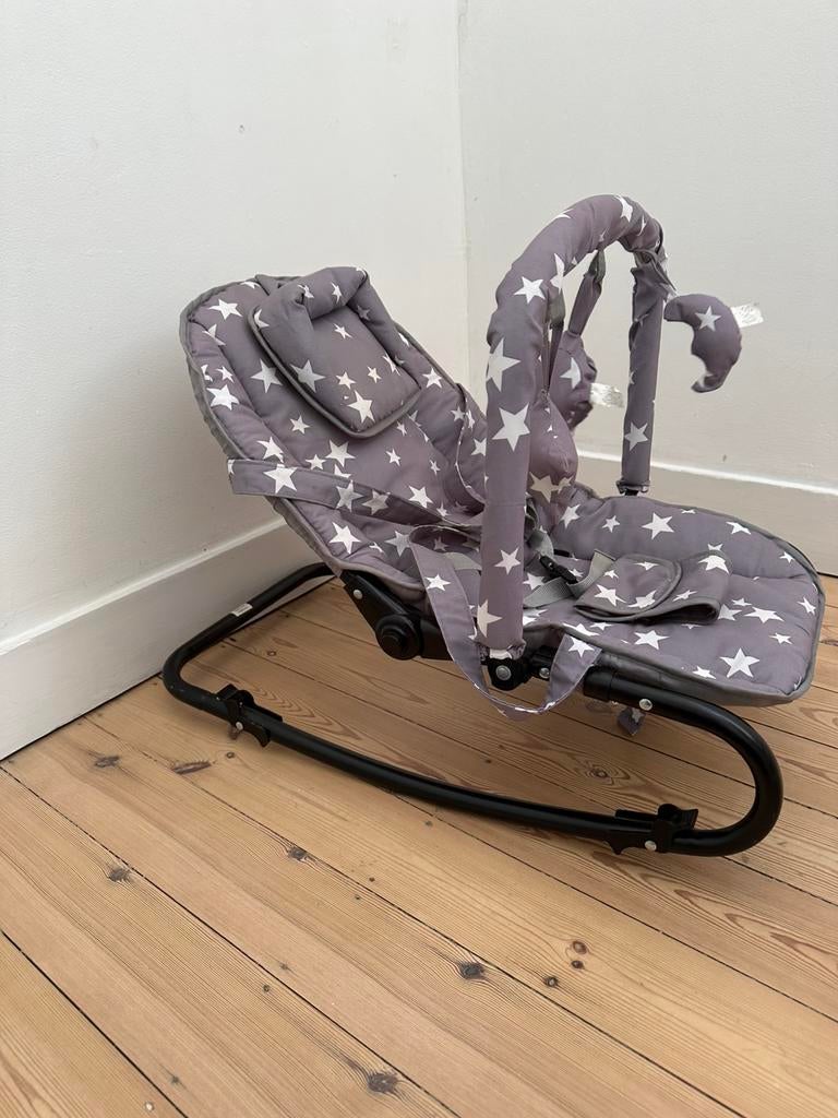 À vendre : transat pour bébé – motif étoile, Ophalen, Gebruikt