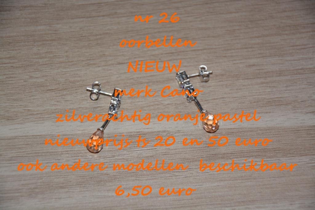 26. Juweel : oorbellen , NIEUW , verzending inbegrepen, Handtassen en Accessoires, Oorbellen, Nieuw, Knopjes of Stekers, Overige materialen