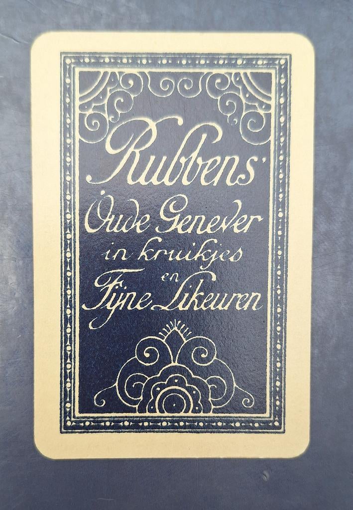 Carte à jouer Zele — Rubbens vieux genièvre, bleu/noir_61, Enlèvement ou Envoi, Utilisé, Carte(s) à jouer