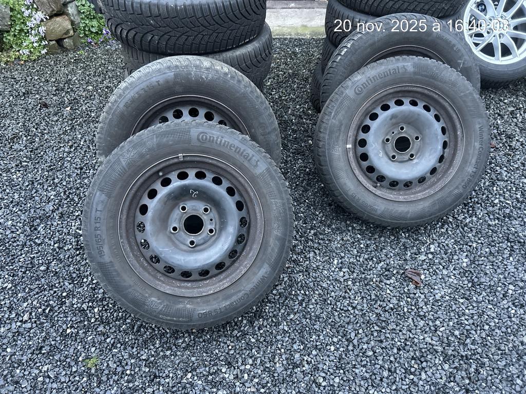 Jantes pneus hiver 5x112, Enlèvement, Pneus hiver, Pneu(s)