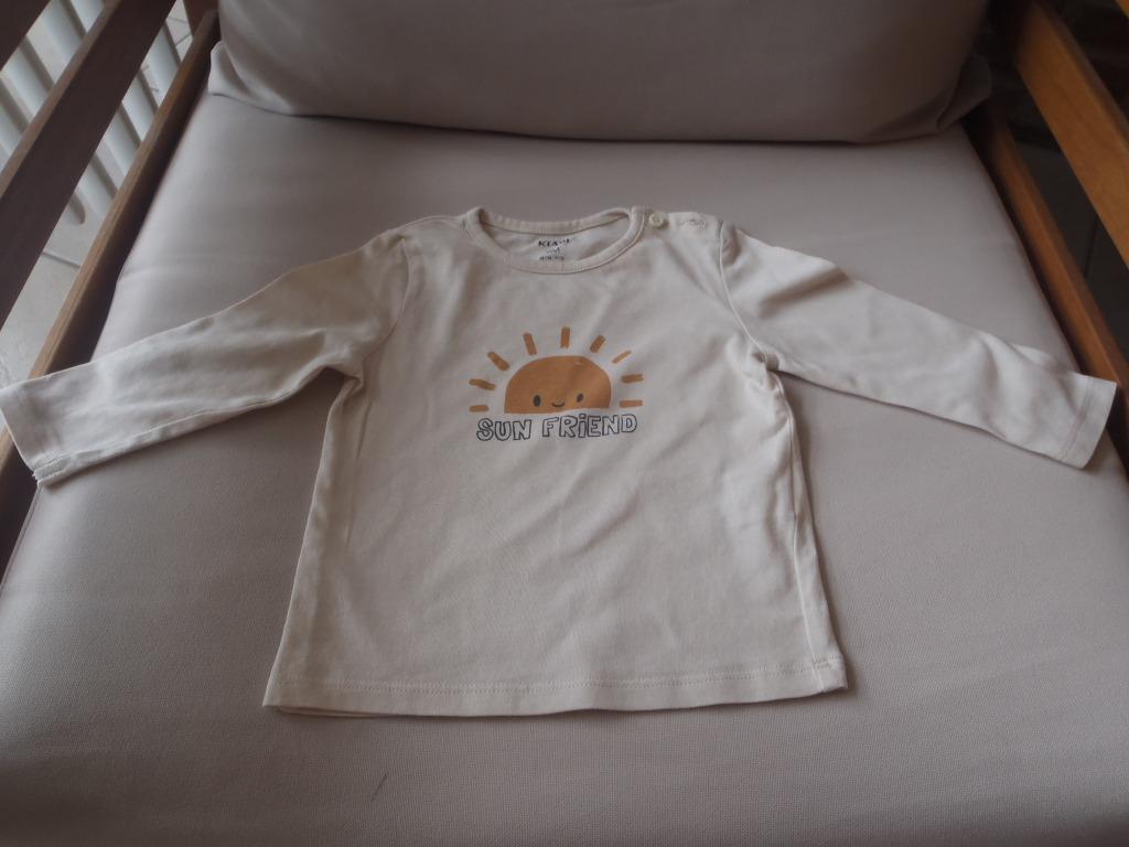 t-shirt longues manches taille 74, Enlèvement ou Envoi, Comme neuf, Garçon, Autres types