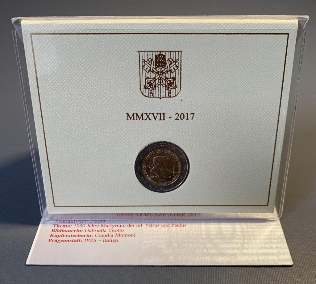 2 euro Vaticaan 2017 Vaticaanstad Santi Pietro e Paolo, Enlèvement ou Envoi, Vatican, 2 euros, Monnaie en vrac