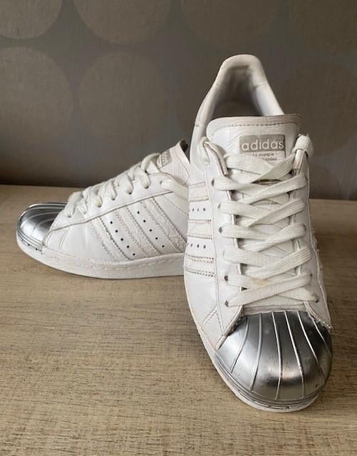 ADIDAS ORIGINALS Superstar sneakers wit leer maat 37 ½, Adidas, Wit, Ophalen of Verzenden, Sneakers